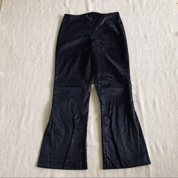Pants - Bebe Shiny Wide Leg Trousers